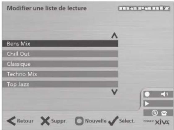 MARANTZ DH9300 - Pour créer une liste de lecture - 1