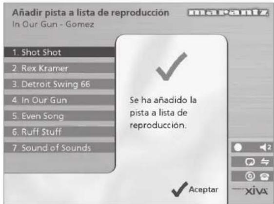 MARANTZ DH9300 - Para seleccionar elementos que añadir a una lista de reproducción - 2
