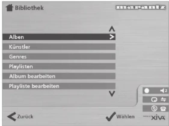 MARANTZ DH9300 - WIEDERGEBEN VON MUSIK AUS DER BIBLIOTHEK - 1