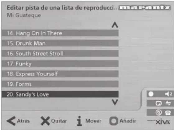 MARANTZ DH9300 - Para seleccionar elementos que añadir a una lista de reproducción - 3