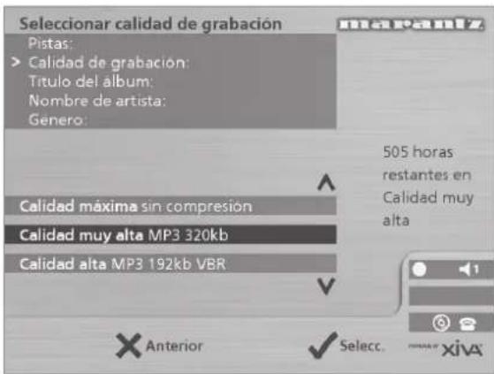 MARANTZ DH9300 - Calidad de grabación - 1