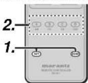 MARANTZ RC101M - CHANGER LES COMMANDES MULTI-PIÈCES POUR CHACUNE DES ZONES - 1