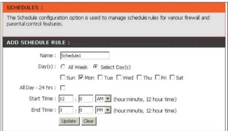 D-LINK DAP-1360 - Schedules - 1