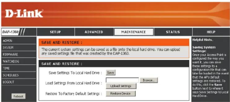 D-LINK DAP-1360 - System - 1