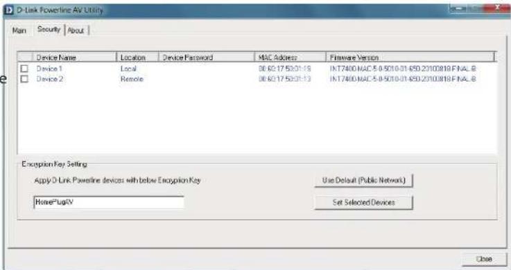 D-LINK DHP-500AV/E - Setting your private Encryption Key - 1