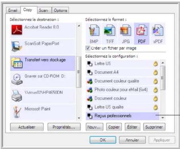 XEROX DocuMate 515 - Pour définir plusieurs dossiers pour le transfert vers stockage : - 5
