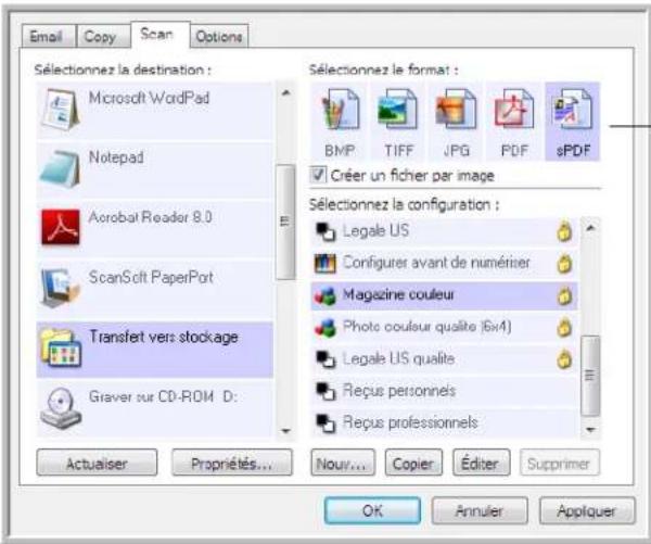 XEROX DocuMate 515 - Transfert de documents numérisés vers le stockage - 1