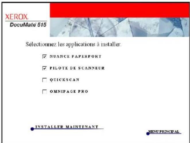 XEROX DocuMate 515 - Etape 2 : Installation du logiciel - 3