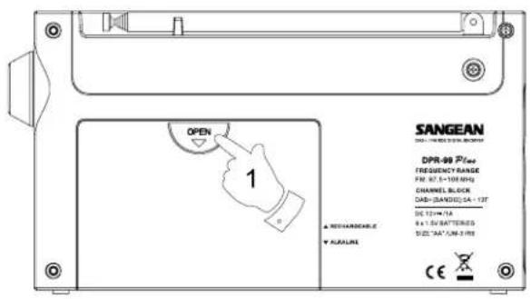 SANGEAN DPR-99 - Fonctionnement sur piles rechargeables - 1