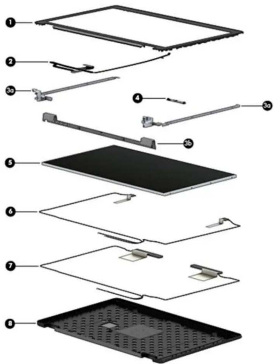 HP ZBook 15 F0U63ET - Illustrated parts catalog - 2