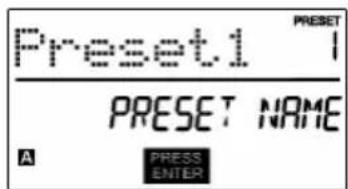 AKAI MPK88 - PAGE 3 – NAME PRESET (NOMMER LE PRÉRÉGLAGE) - 1