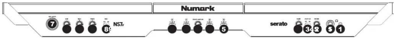 NUMARK NS7 2 - Pannello anteriore - 1