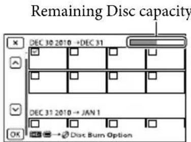 SONY HDR-PJ530 ET - Performing [DISC BURN OPTION] - 1