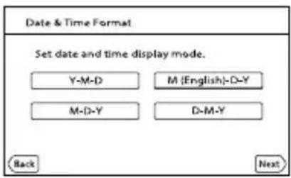SONY HDR-PJ530 ET - Select the date format, then touch [Next]. - 1