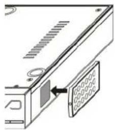 Soundmaster UR2160 - Plaatsing van afstandsbediening - 1
