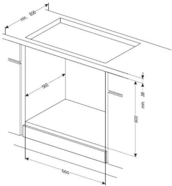 AMICA EB 13228 E - Installation du four. - 1
