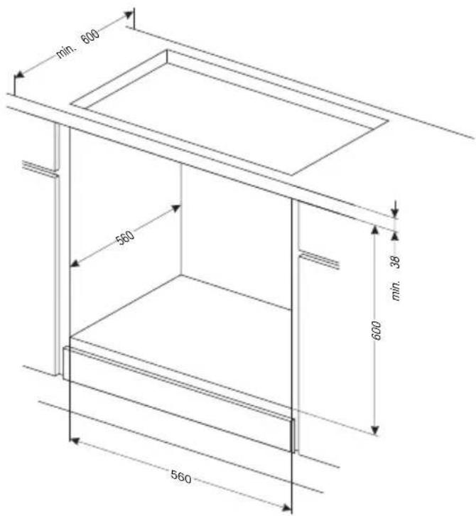 AMICA EBI 810 74C - Installation du four. - 1