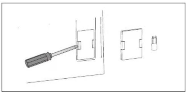 AMICA EBI 810 74C - Austauschen der Halogenleuchte der Backofenbeleuchtung - 2