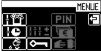 Schaerer Coffee Vito - "Access control" menu - 3