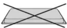 V-ZUG Miwell-Combi XSL - Use the baking tray in the hot air mode only. Do not use knives or cutting wheels to cut on the baking tray. This will cause visible damage. - 2