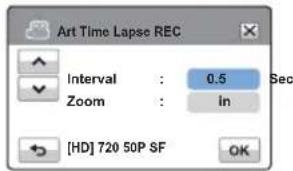 Art Time Lapse REC Interval : 0.5 Sec Zoom : in [HD] 720 50P SF OK