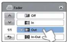 Fader Off In 1/1 Out In-Out