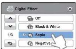 Digital Effect Off Black & White 1/3 Sepia Negative