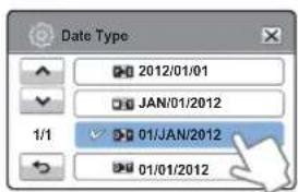 Date Type 2012/01/01 JAN/01/2012 1/1 01/JAN/2012 01/01/2012