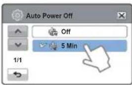 Auto Power Off Off 5 Min 1/1