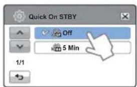 Quick On STBY Off 5 Min 1/1