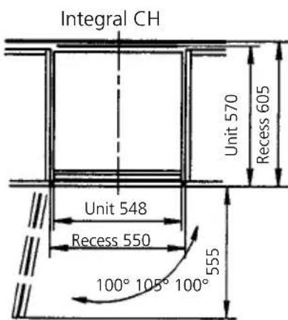 V-ZUG Royal - Fitted refrigerator Recess SMS 12/6 (1524 mm) - 6