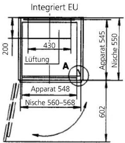 V-ZUG Royal - Einbaukühlschrank Nische SMS 12/6 (1524 mm) - 8