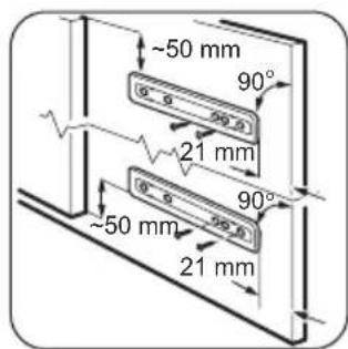 ~50 mm 90° (5 - 5) 99.8 21 mm 90° (5 - 5) 99.8 21 mm ~50 mm