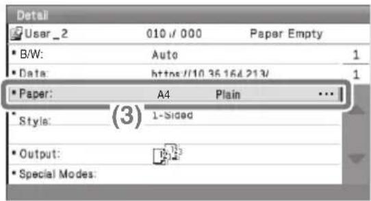SHARP MX-B380P - Check details on the job. - 3