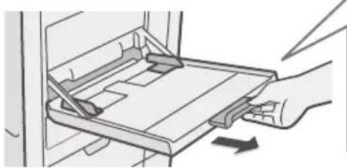 SHARP MX-B380P - Loading paper in bypass tray - 5