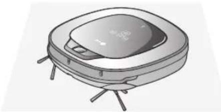 LG VPARQUET - Upon a voice message, "The wheels are not touching the floor. Please move HOM-BOT onto flat floor." - 1