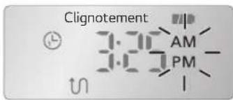 Clignotement 3:25 AM PM