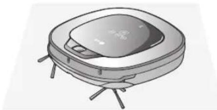 LG VPARQUET - Upon a voice message, "The wheels are not touching the floor. Please move HOM-BOT onto flat floor." - 1
