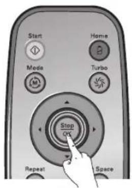 Start Home Mode Turbo Stop OK Repeat Space