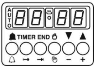 AUTO 8 8 8 8 TIMER END