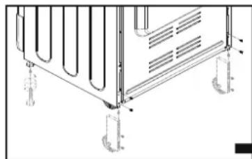 CANDY CGG 5612 SBS - Roues ajustables et roues - 1