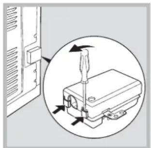 HOTPOINT CE6IFA (W) F/HA - Montage du cordon d'alimentation - 1