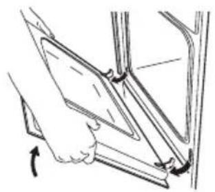 IKEA Udden CG3 - Rimozione della porta del forno e del pannello di vetro - 2