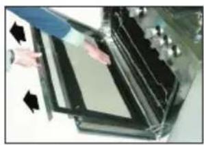 Pelgrim NF941RVSA - Removing the oven door - 2