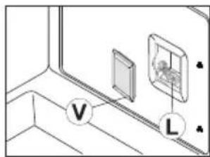 Pelgrim NF942RVSA - Replacing oven lamp - 1
