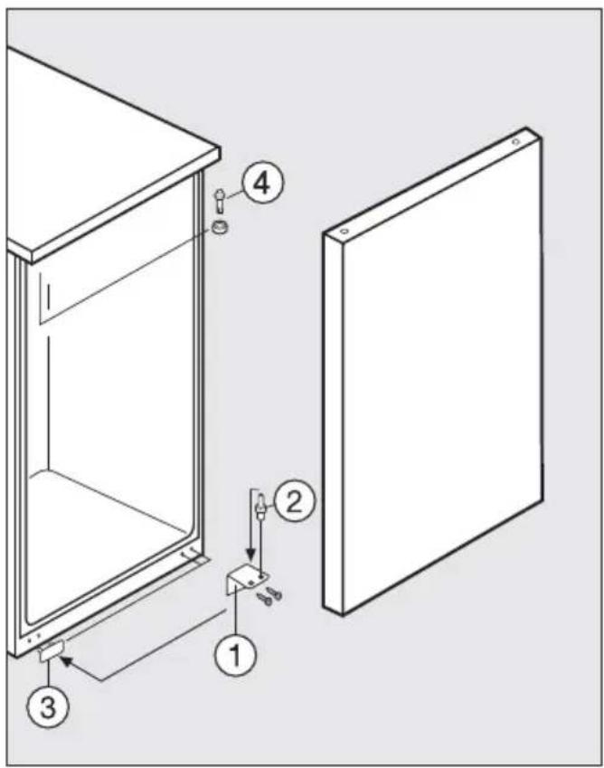 MIELE F 12020 S - Inversion du sens d'ouverture de porte - 1