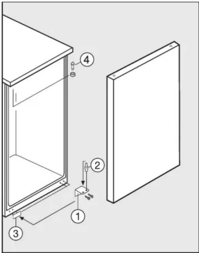 MIELE FN 12020 S - Changement de la butée de porte - 1