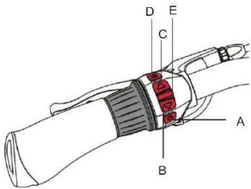 Batavus Marcato E-go - Bedienungsknöpfe - 1