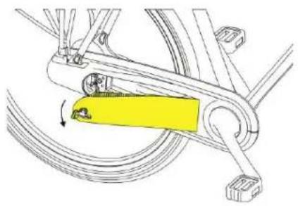 Batavus Marcato E-go - Batteripaket tas ut - 2