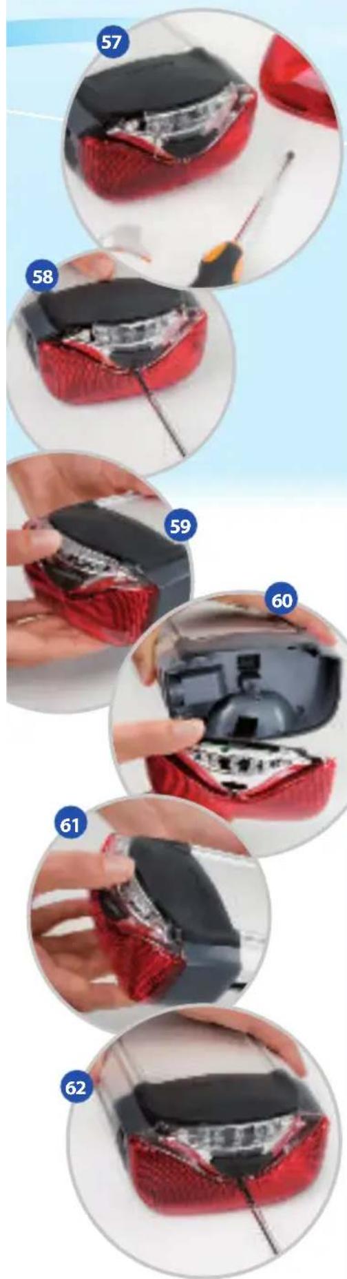 Gazelle Excellent Innergy - Austausch des Rücklichts - 1